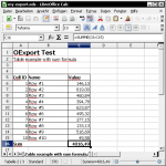 Export Tables with ColSpan and Formula